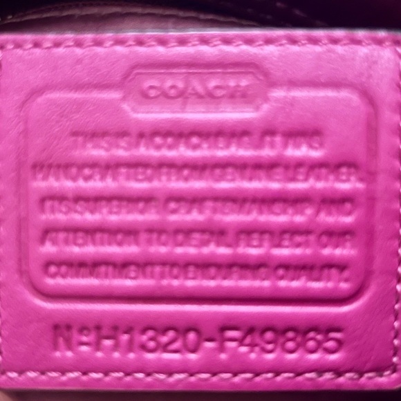 Pre-Owned COACH Color Block Leather/Suede Handbag F1320-F49865 -Park - Picture 9 of 10